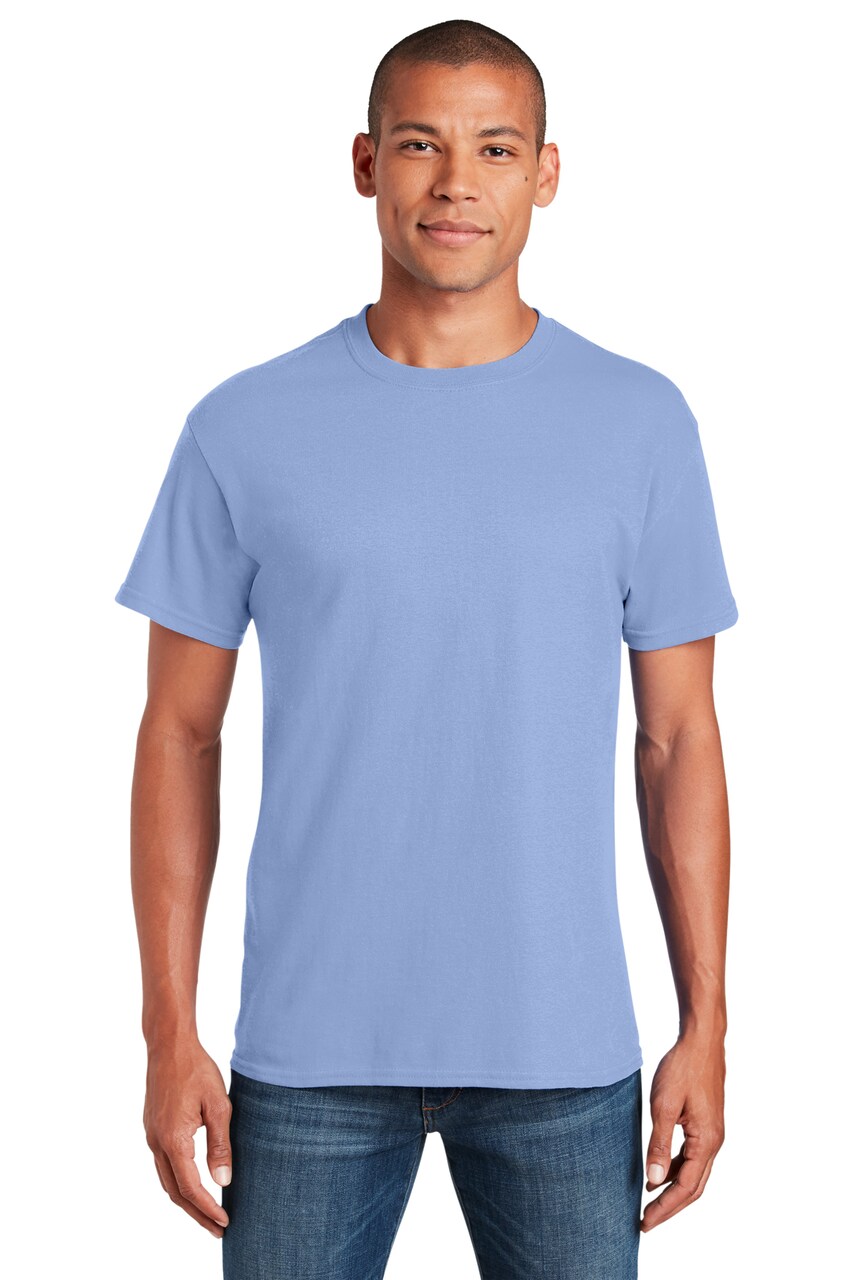 Gildan® Crewneck Heavy Cotton Short Sleeve T-Shirt 5.3 oz 100% Cotton Classic Fit Everyday Blank Tee for Custom Printing